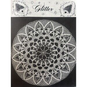 Vintage 1940’s Crochet Pattern Elizabeth Hiddleson PINEAPPLE & GLITTER 14” DOILY